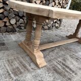 Solid oak monastery table