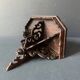 Small old wall console in carved wood, master harness, 19th century