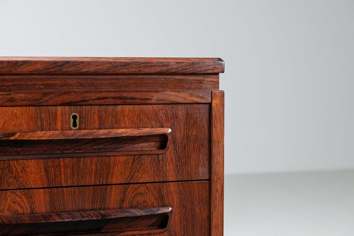 J. Svendstrup writing desk in rosewood A.P. Mobler Denmark 1960