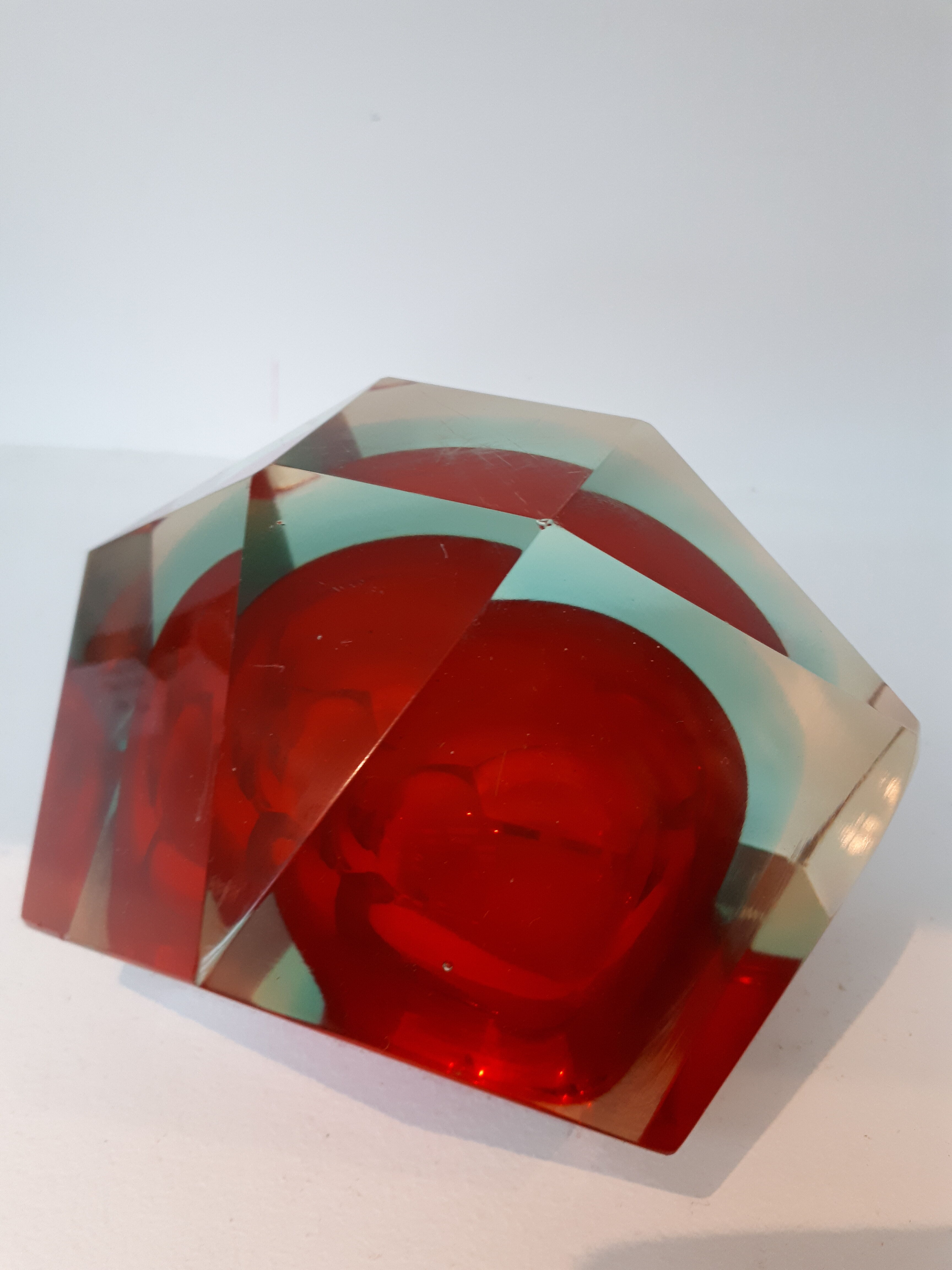 Vacuum pocke by Flavio Poli for Seguso in Murano glass from the 70's