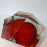 Vacuum pocke by Flavio Poli for Seguso in Murano glass from the 70's