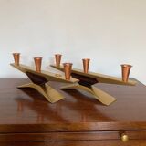 Pair of candlesticks, Denmark, 1960s
