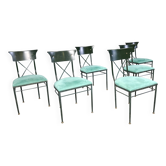 Chaises de salle à manger vintage Belgo Chrom, lot de 6 - années 1970