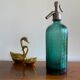 Old green siphon Lerida Spain