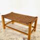 Stool bench wood and rope vintage bohemian spirit