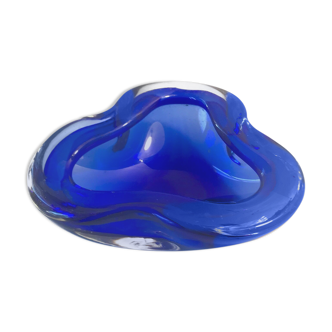 Empty blue murano pocket