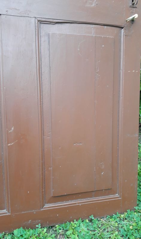 Porte vitrée H186,5xL98,5 de communication moulurée