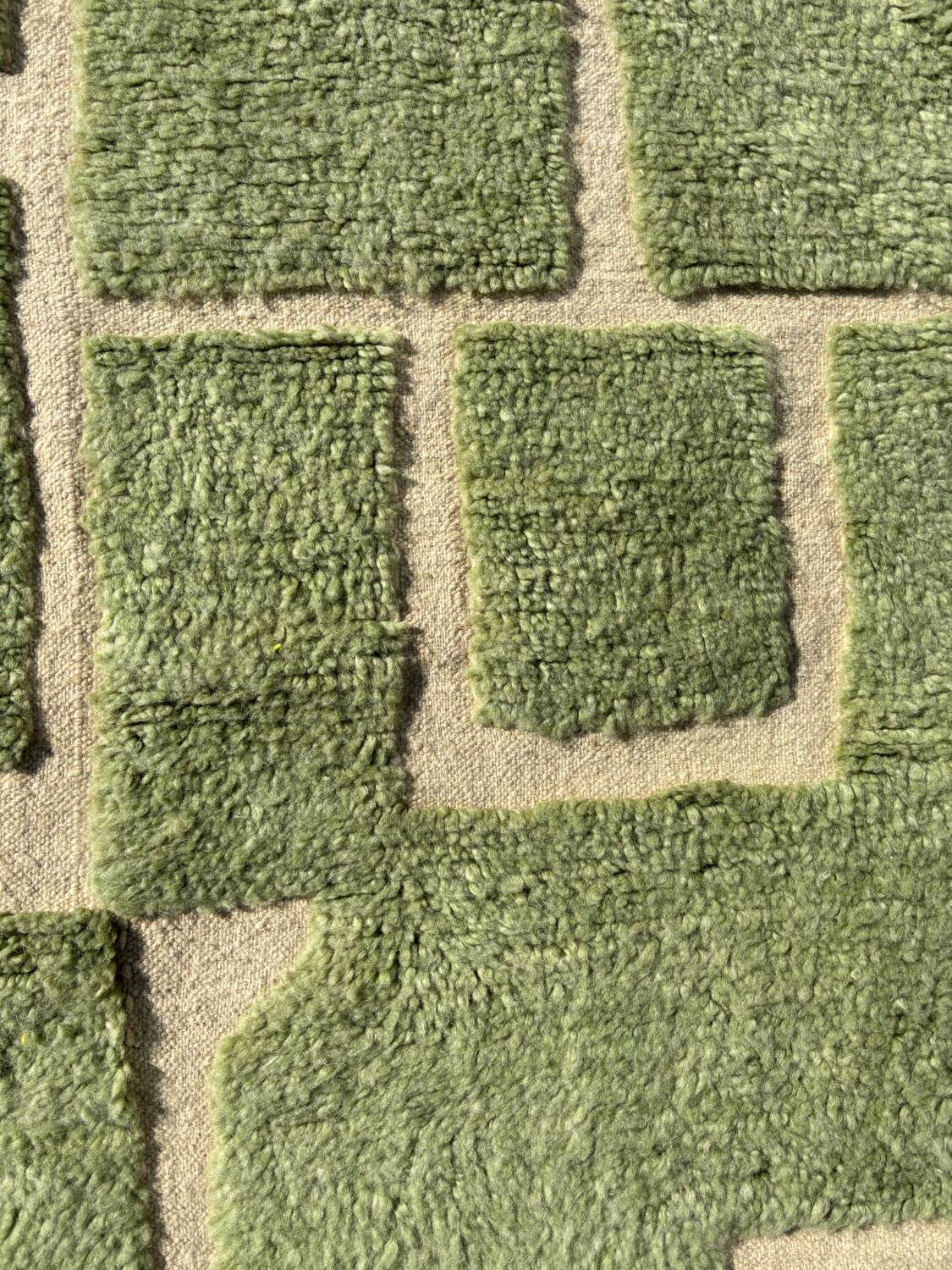 Magnificent new Beni ouarain water green carpet 200x300 cm