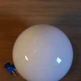 Globe 20cm en verre blanc pour lampe suspension