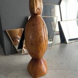 Wooden bird sculpture
