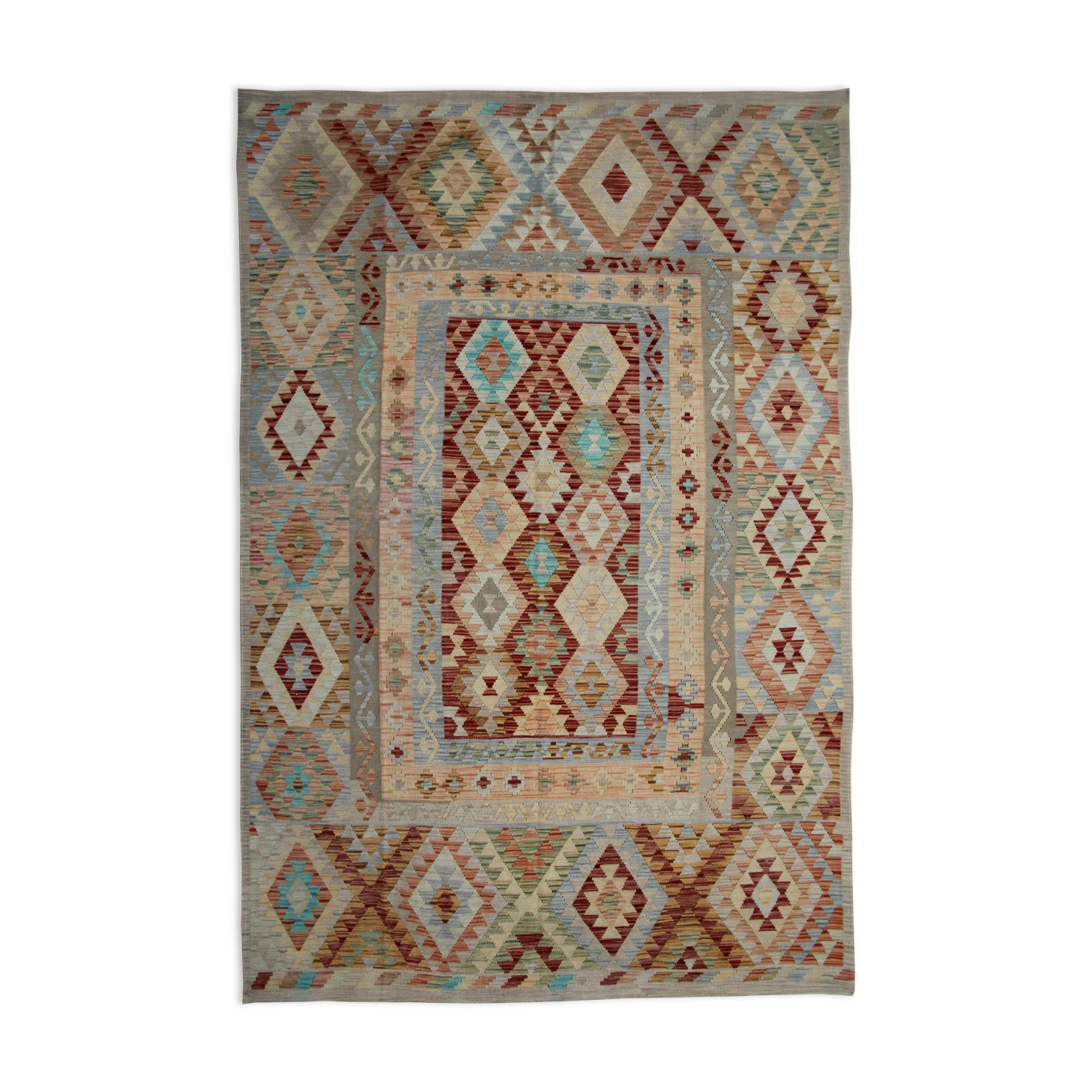 Tapis vintage afghan kilim 193x297cm