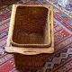 Wicker and wood basket