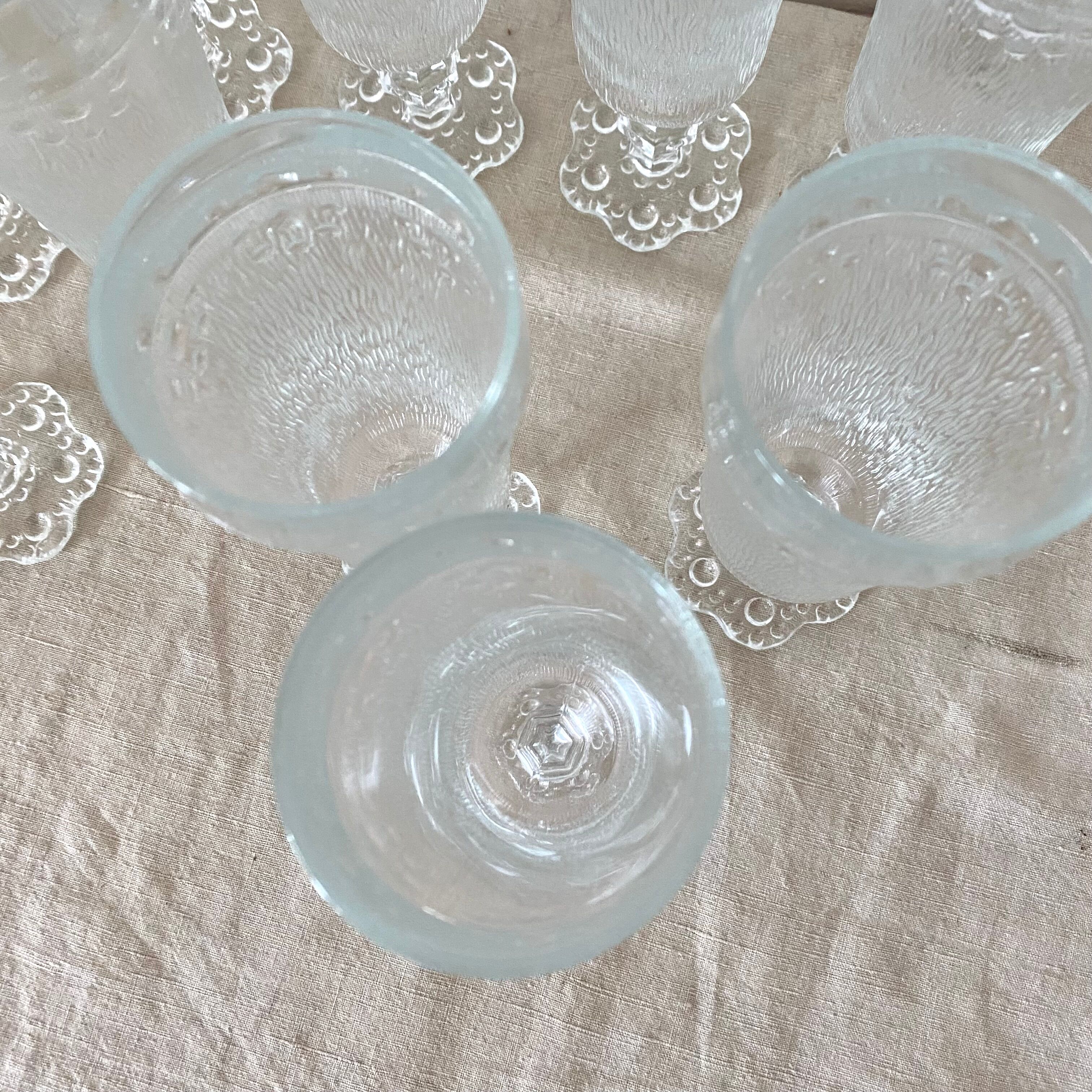 Vintage champagne flutes