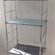 Vintage stainless steel shelf from the 70s