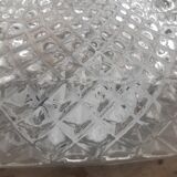 Wall sconces chiseled glass 60s