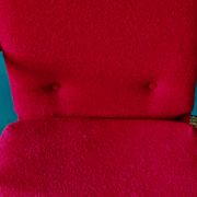Pair of red armchairs. Denmark 1950