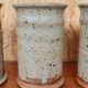 Set of four glasses in varnished stoneware