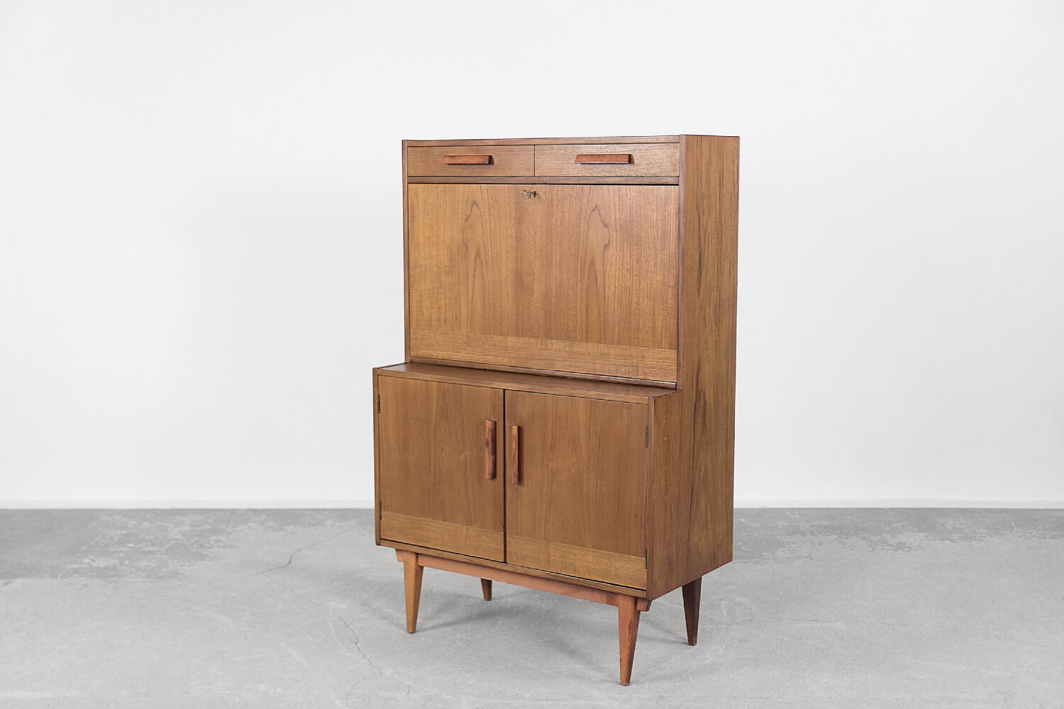 Scandinavian teak cabinet with drawers, 1960s