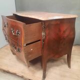 Louis XV style chest of drawers with floral marquetry