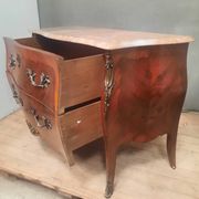 Flower marquetry commode in Louis XV style