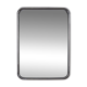 Vintage 1970s wall mirror in chrome-plated metal, italian design