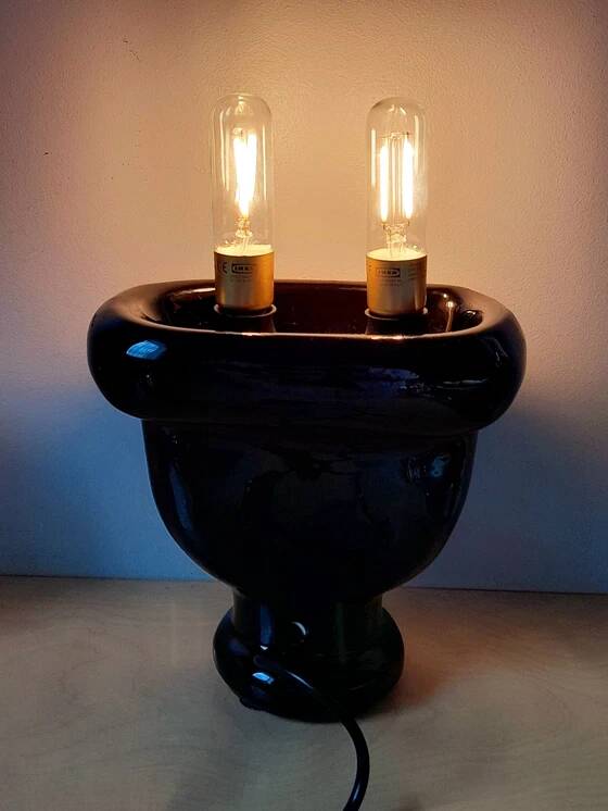 Ceramic power outlet lamp, 1980