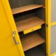 Armoire parisienne jaune poudrée 1950