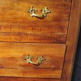 Commode scriban en noyer d'époque LouisXV 18 ème