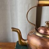 Small copper and brass teapot