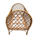 Rattan baby bed