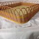 Vintage wicker tray
