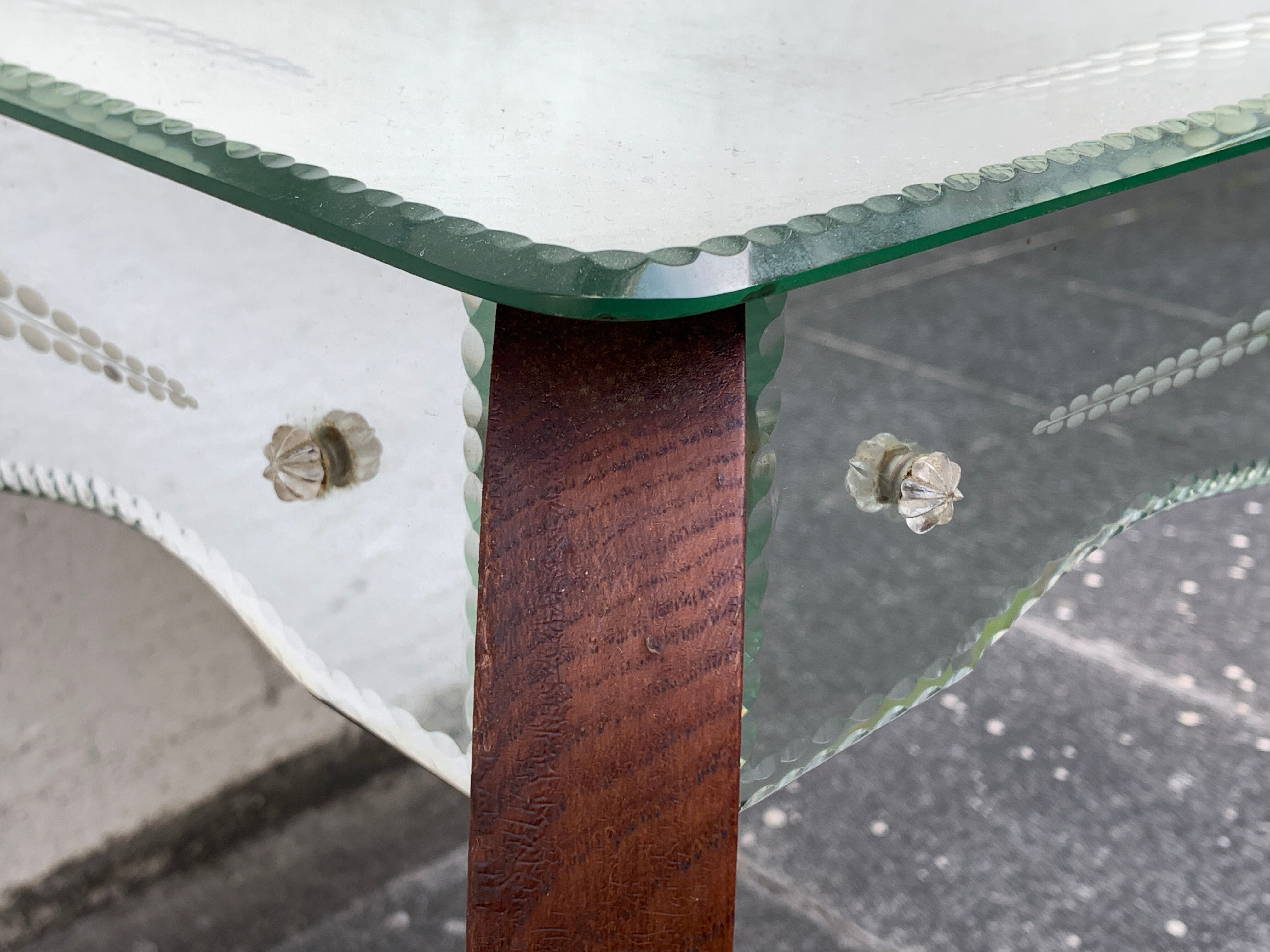 Mirror coffee table, 1950