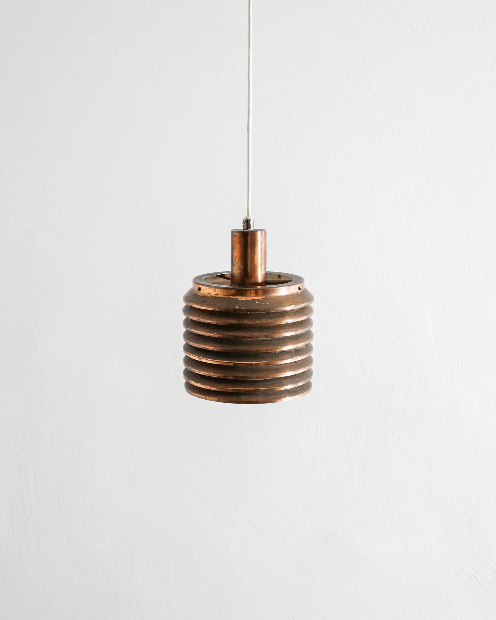 Swedish Mid Century Copper Pendant by Hans-Agne Jakobsson, 1960s
