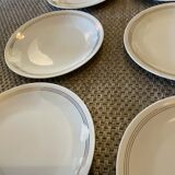 6 Art Deco porcelain plates