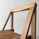 Chaise pliante en bois par Aldo Jacober, design 1960/1970