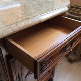 Ancient row with marble