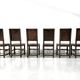 Vintage Handmade French Chairs in Leather & Oak, 1970s.