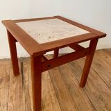 Scandinavian travertine coffee table