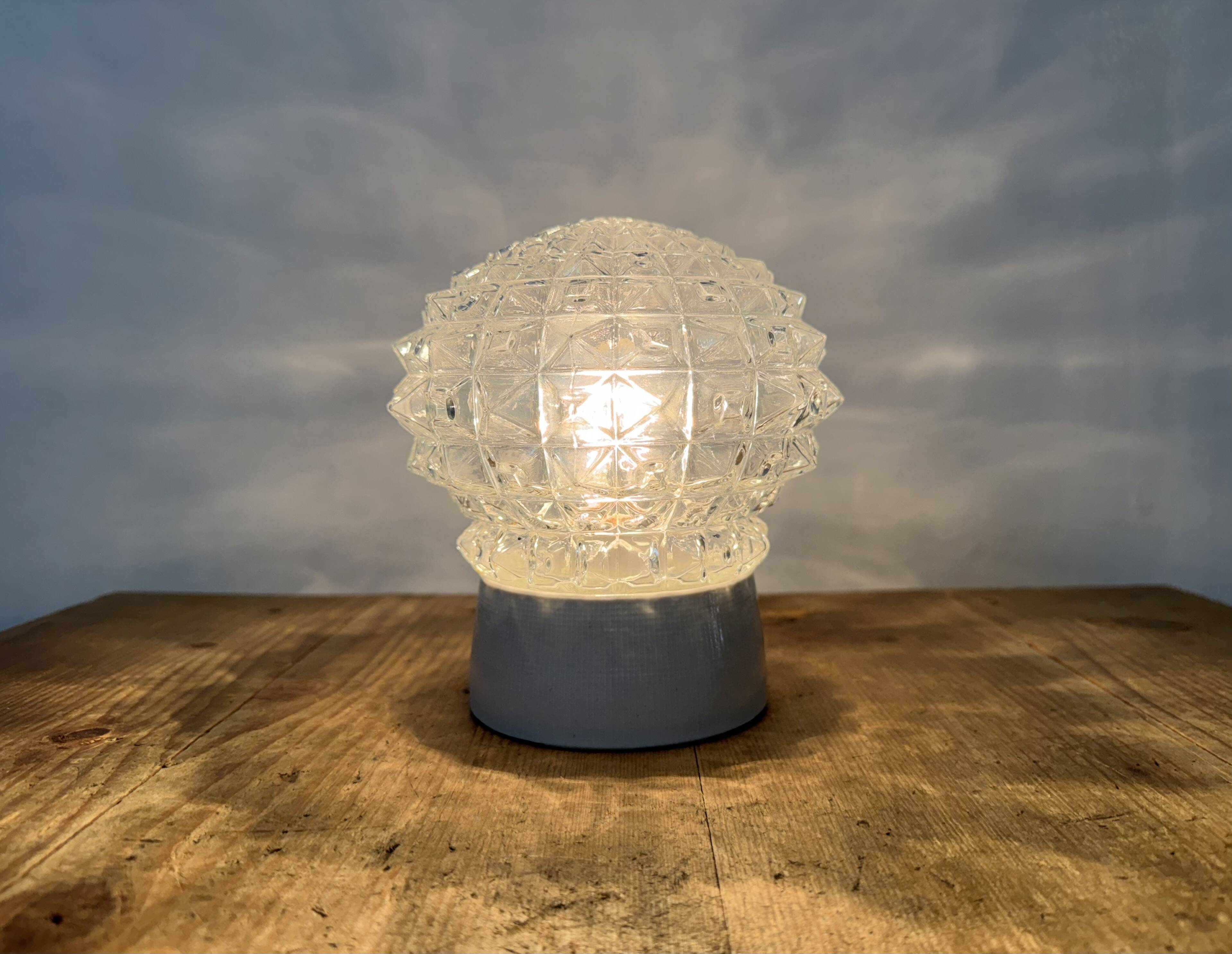 Vintage White Porcelain Ceiling Light, 1970s