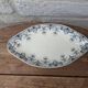 Ceramic dish with arabesque and flower decorations E. Bourgeois Terre de Fer