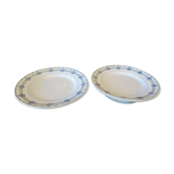 Duo of plates mounted St Amand