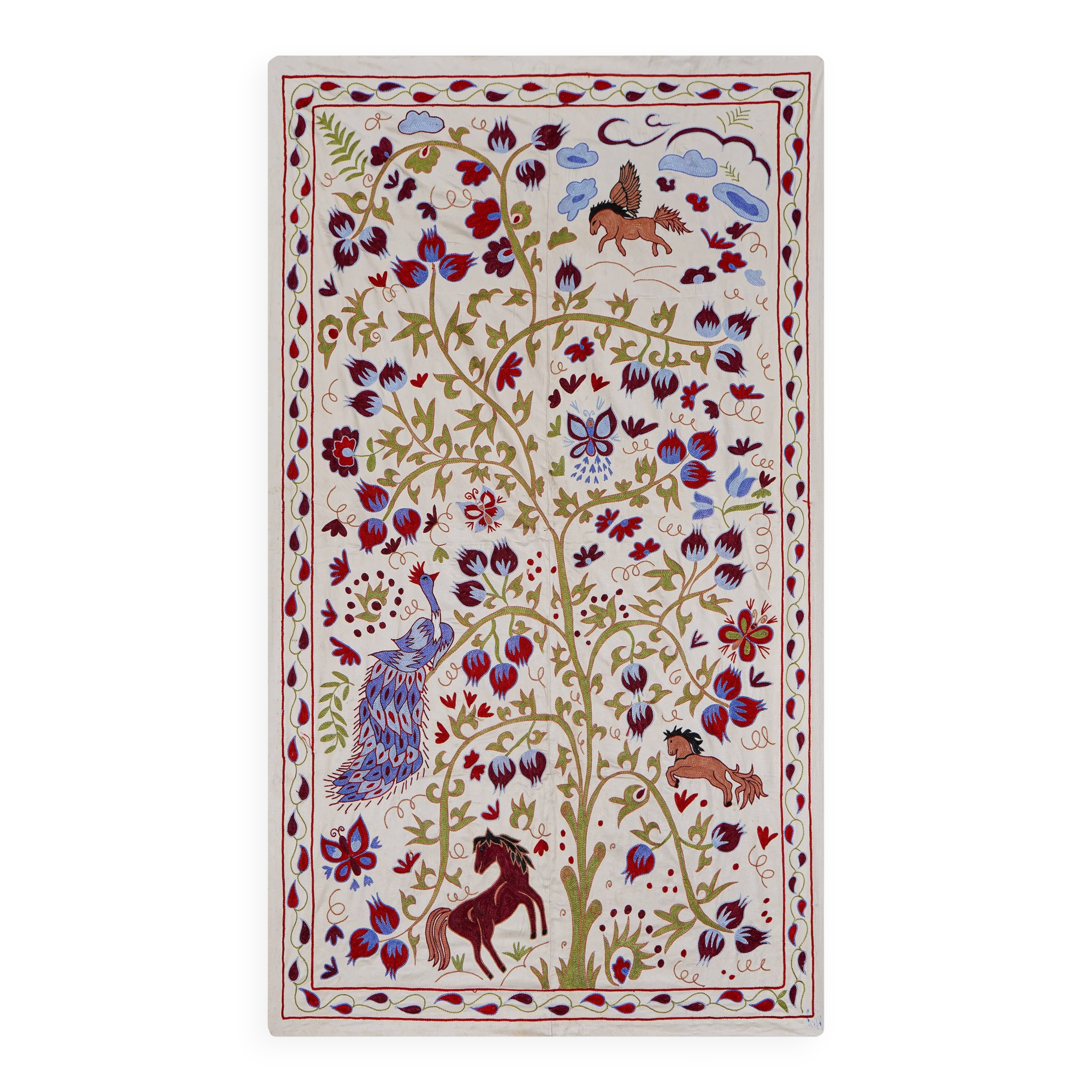 Hand-knotted rug, vintage Turkish rug 108x184 cm