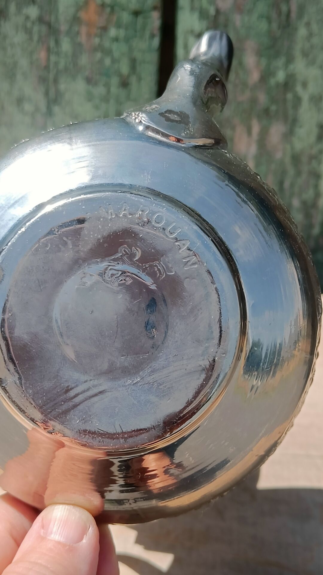 Vintage Moroccan teapot in silver-plated metal – Marouan