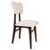 Chaise milieu de siècle moderne en bouclé crème clair, années 1960