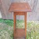 Sellette table appoint bois pieds compas vintage