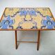 Table pliante bambou et tissu