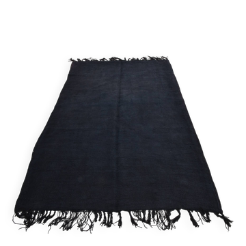 Tapis Blue Marine, Kilim Vintage en Laine 156x244 Cm