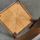 Suite of 6 chairs brutalist style straw and solid oak