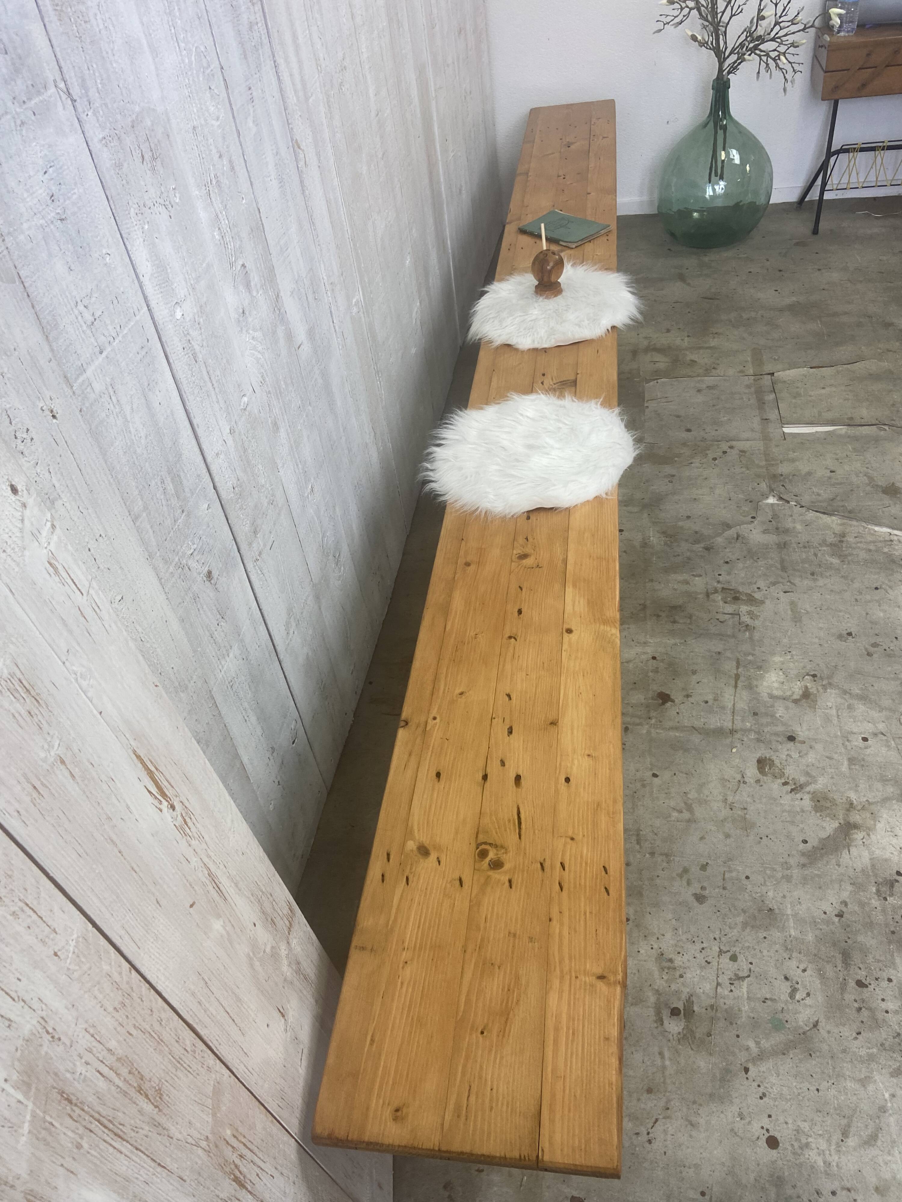 Large farmhouse bench