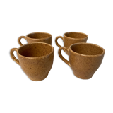 Ensemble de 4 tasses en grès